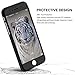 iPhone 7 Case, Vancke Ultra Thin 360 Degree Full Protection Hard Case with Tempered Glass Screen Protector for iPhone7 4.7inch (Black)