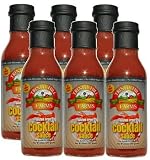Trinity Hill Farms Cocktail Sauce 14oz, All Natural, No Added Sugar, Sweetned with Steviva (Pack of 6)