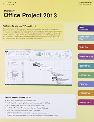 Microsoft Project 2013 CourseNotes