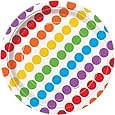 Rainbow Party Dessert Plates, 8ct