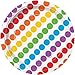Rainbow Birthday Round Dessert Plates (7