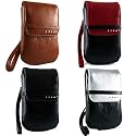 Apple iPhone Soft Leather Carrying Case with Hand Strap - 4 Color Options