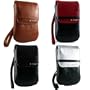 Apple iPhone Soft Leather Carrying Case with Hand Strap - 4 Color Options