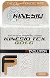 Kinesio Tex Gold FP (FingerPrint) Tape - Beige - Single Roll - 2" x 16.4' (5m) - The New, Advanced Formulation of Kinesio Brand Kinesiology Tape