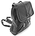 Black Lambskin Leather Backpack Purse Shoulder Bag