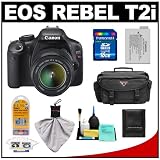 Canon EOS Rebel T2i Digital SLR Camera & 18-55mm IS Lens + 16GB Card + Battery + Case + Accessory Kit