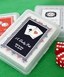 Las Vegas Themed Playing Card Favors with Personalized Box