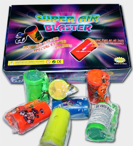 48 x Super Air Blaster Signalhorn Tröte Tonnentröte Fanartikel Fußball WM EM