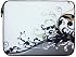 14 inch White Retro Floral Abstract Netbook Notebook Laptop Sleeve Bag Carrying Case for Apple Macbook, Acer, ASUS, Dell, HP, Lenovo