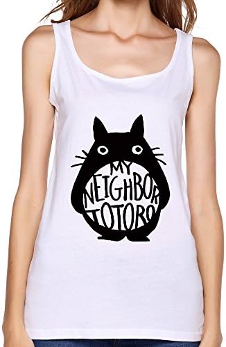 KAKuBA My Neighbor Totoro Forest Sprite Womens Tank-topgraphic Cool Tank Tops White
