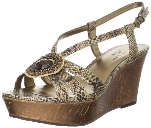 AK Anne Klein Women's Kassidy Platform Sandal,Bronze,8.5 M US