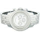 Luxurman Designer Watches Mens Diamond Watch 1.30ct