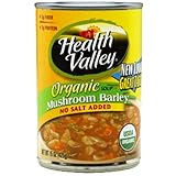 Health Valley Mushroom Barley No Salt Added, 15 Ounce Cans (Pack of 12)