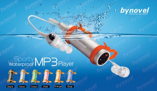 Bynovel 4G Silver Waterproof Mp3 Player With FM Radio for Swimming Surfing SPA