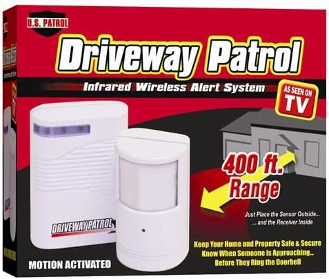 Driveway Patrol Garage Motion Sensor Alarm Infrared Wireless Alert Secure System