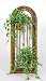 Dark Terra Cotta Window Planter with Artificial Variegated English Ivy