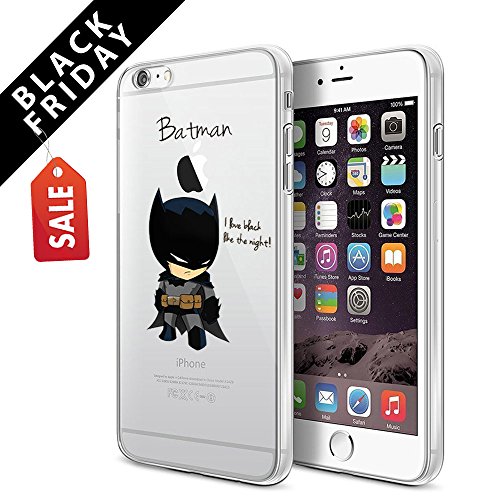 iPhone 6 Plus / iPhone 6S Plus Case, Litech™ [Flexible Ultra Slim] Scratch-Resistant, Superhero Series (Batman 2)