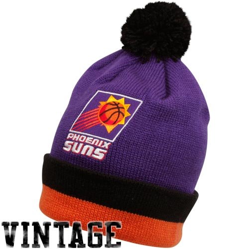 Phoenix Suns Mitchell & Ness Jersey Stripe Cuffed Knit Hat