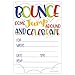 Bounce House or Jumping Party Invitations (20 Count) With Envelopes