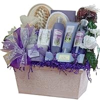 Art of Appreciation Gift Baskets Large Lavender Renewal Spa, Bath and Body Set