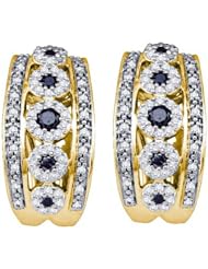 0.75CTW BLACK DIAMOND FASHION EARRING