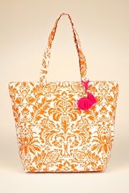 Pure Cotton Floral Print Tote Bag [T83-6082Y-S]