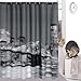 SDBING City Night View Bathing Waterproof Bathroom Fabric Shower Curtain