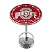 Bar Table - Ohio State University Logo Bar Height Table with Adjustable Foot Rest and Acrylic Top - Garage, Bar, or Man Cave Decor by Trademark Gameroom