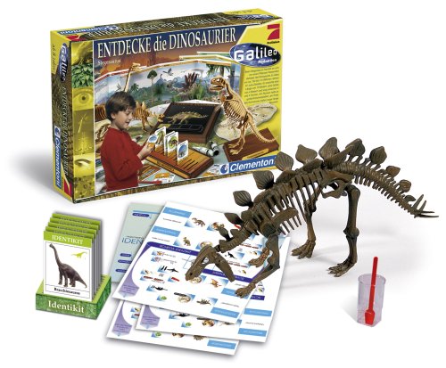 Clementoni Galileo – Reptilien Und Dinosaurier Set, Mit Stegosaurus & Brachiosaurus