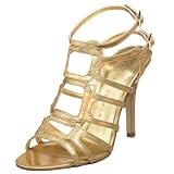 Martinez Valero Women's Cici Glaiator Sandal,Gold Metallic Glass,8 M US