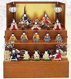 ひな人形 真多呂 作 木目込 雛人形 古今段飾り 秀花雛15人揃