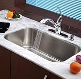 Kraus KBU14 30-Inch Undermount Single Bowl 16 gauge Kitchen Sink, Stainless Steel