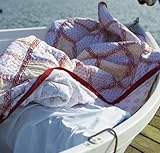Indian Decorative Bohemian Red Beige Quilt Comforter (Full/queen)