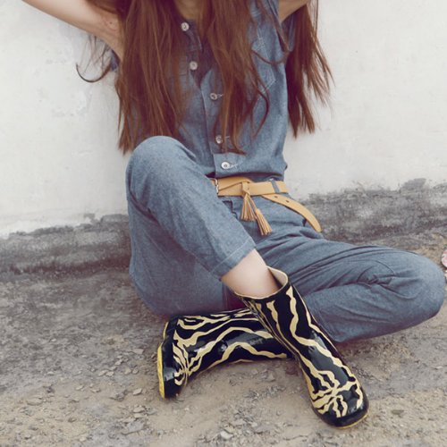 《Kelly&Sally》女性 レインブーツ 长靴 靴 女