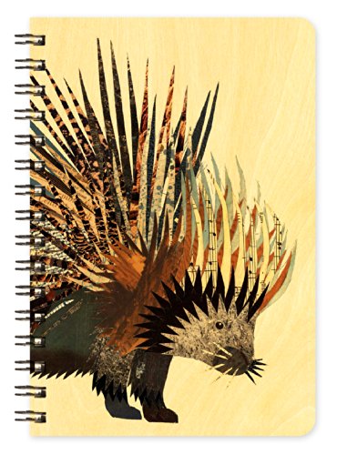 Porcupine Wooden Pocket Notepad by Dolan Geiman and Night Owl Paper Goods