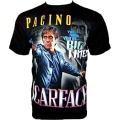 PACINO 'Scarface' T-SHIRT Movie Fanshirt Schwarz Noir Black Gr XXL
