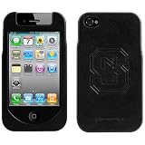 North Carolina State Wolfpack Black Team Logo Hard Leather iPhone 4 Case