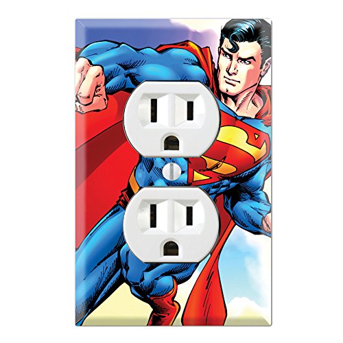 Duplex Wall Outlet Plate Decor Wallplate - Superman Cartoon