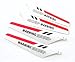 Red Rotor Blades - full set of 4 - for Syma S107 R/C Gyro Helicopter