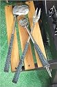 Charcoal Companion CC1010 Golf Club 3-piece Barbecue Tool Set