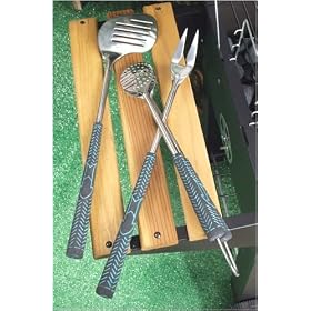 Charcoal Companion CC1010 Golf Club 3-piece Barbecue Tool Set by 