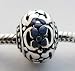 DECORATED Sterling Silver BEAD Charm fits European Bracelet