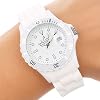 St. Leonhard Sportliche Silikon-Quarz-Armbanduhr Strahlend-wei�