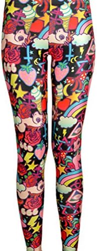 Skinny Yoga Fitness Women KAWAII Fun Girls Punk Pants Jeggings Tights