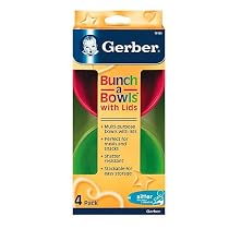 NUK Gerber BPA Free Bunch-A-Bowls With Lids, 4 Pack, Colors May Vary
From NUK

