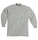 SOWA(ソーワ) 長袖ハイネックシャツ(胸ポケット有り) モクグレー 4Lサイズ 0028