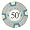 50 Cent Milano Poker Chips by Claysmith Gaming. Sleave of 25.