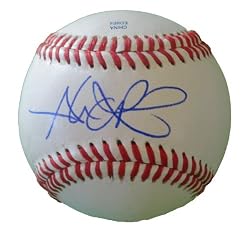 Alex Rios Autographed ROLB Baseball, Chicago White Sox, Toronto Blue Jays, Proof Photo