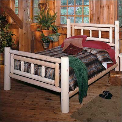 Rustic Natural Cedar 100238A Looks Deluxe Bed, Unfinished