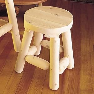 Set of 2 Log Bar Stools - 18"